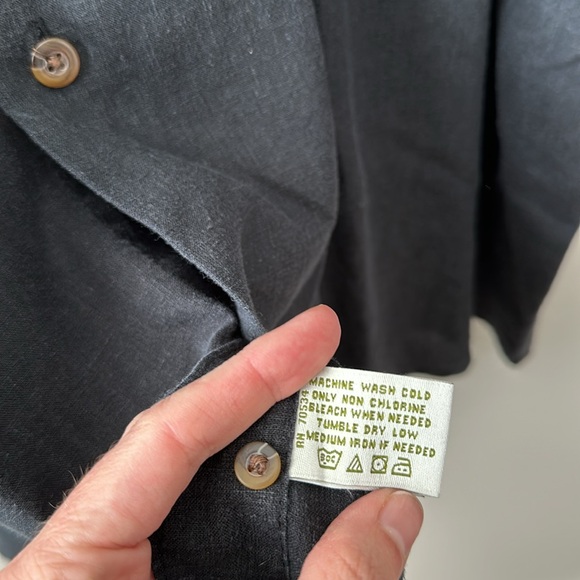 Men’s Orvis Dark Gray Lightweight Hemp Tencel shortsleeved button down XXL - Picture 5 of 5